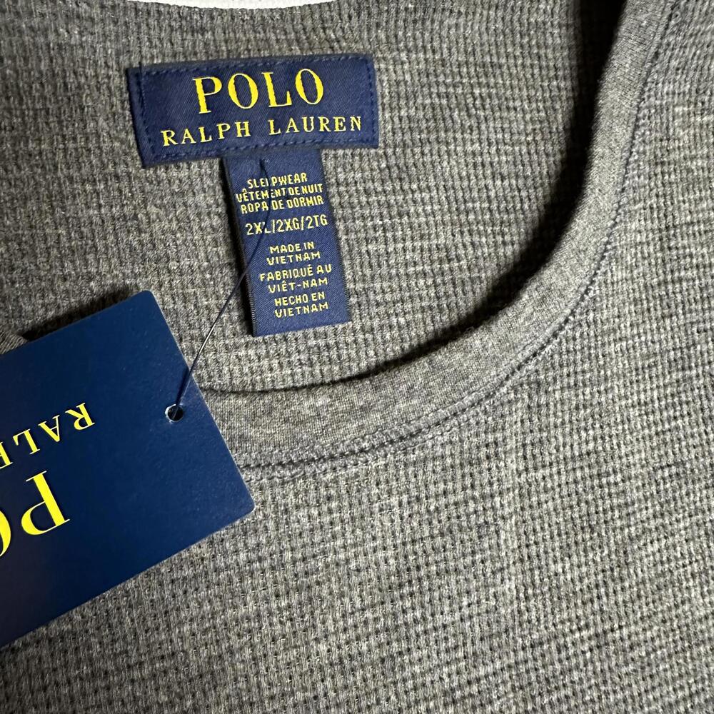 Polo Ralph Lauren men’s gray long sleeve thermal 1XT or 2XL - Picture 4 of 4